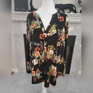 INC International Concepts Floral Blouse 3X